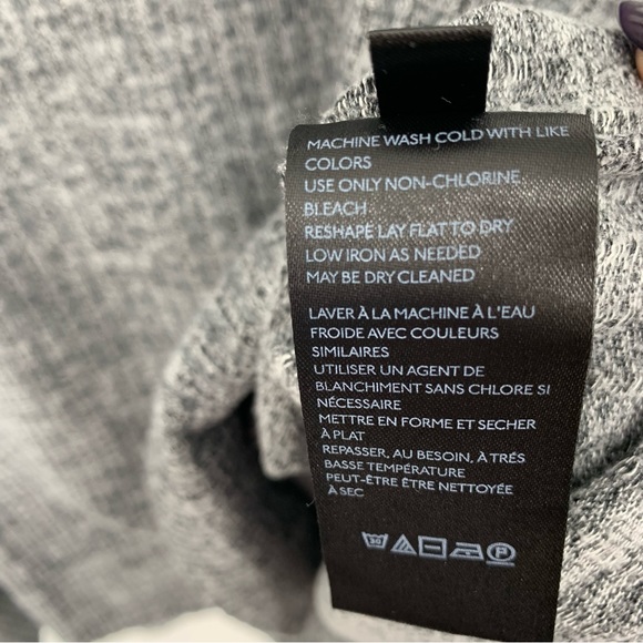 maeve anthropololgie gray ribbed knit cowl neck pullover sweater womens xl - Picture 5 of 7